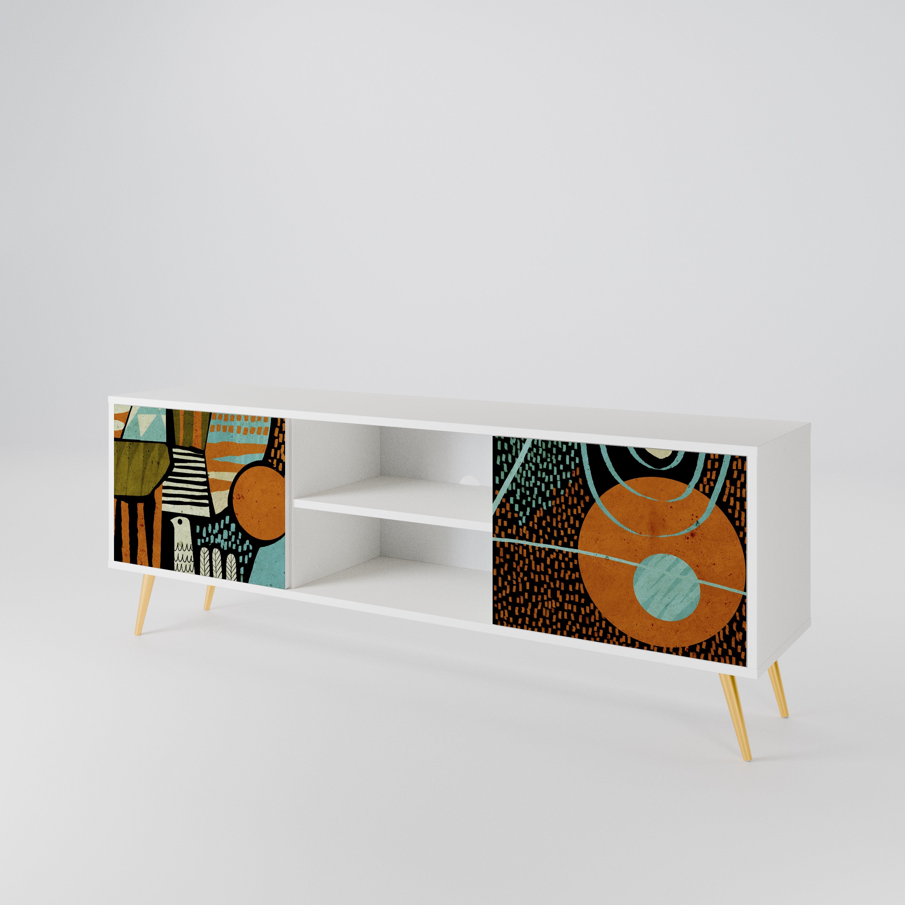 GEODE GLIMMER Dvoudveřový TV stolek