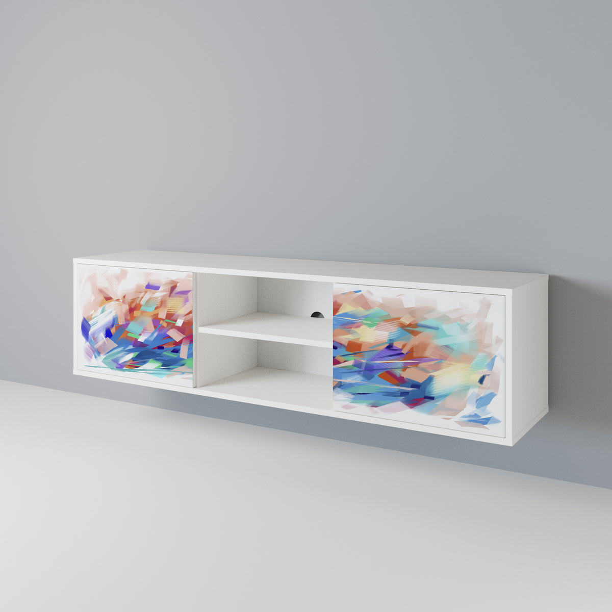 FINESSE MASH-UP Dvoudveřový TV stolek