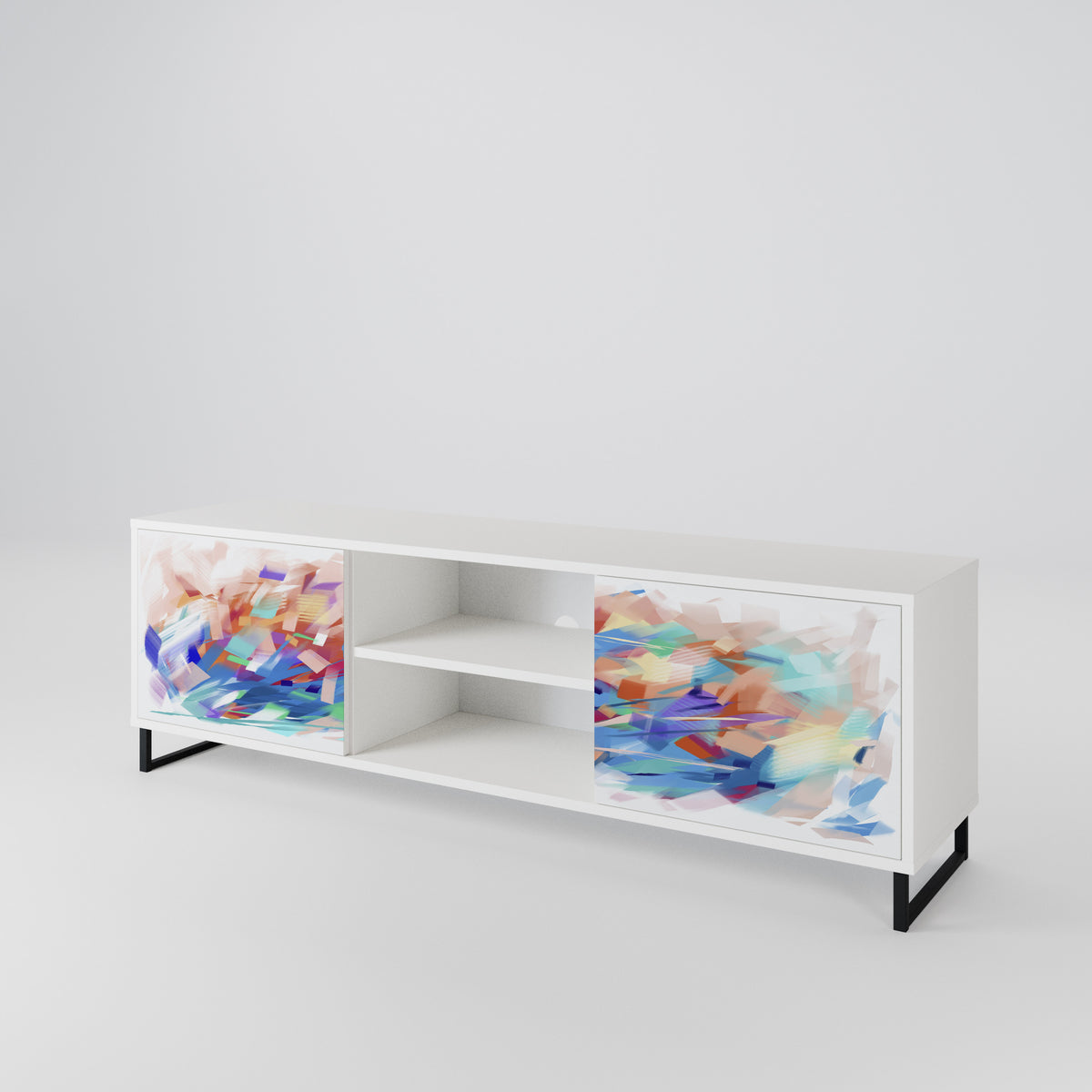 FINESSE MASH-UP Dvoudveřový TV stolek