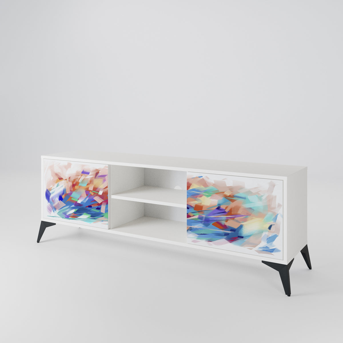 FINESSE MASH-UP Dvoudveřový TV stolek