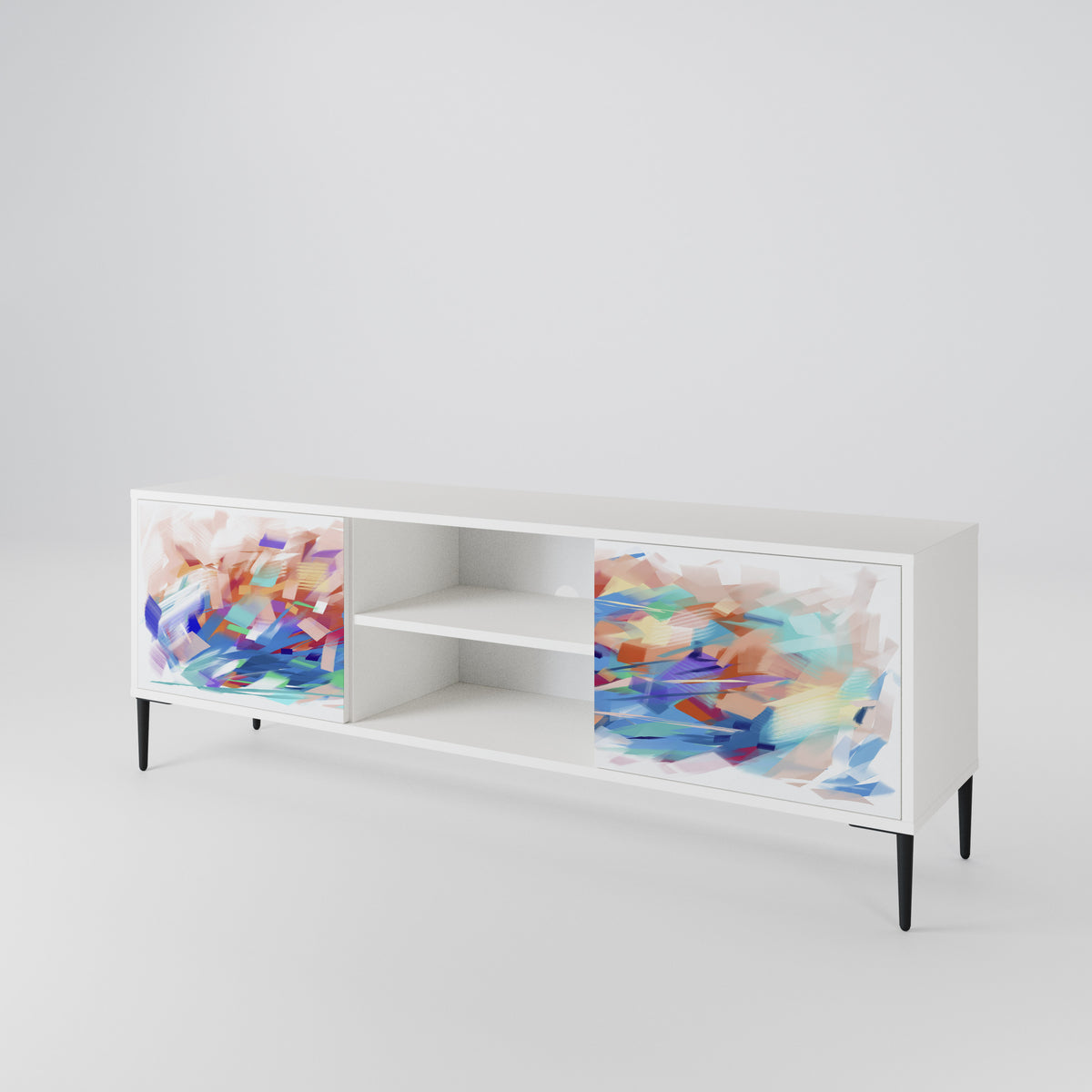 FINESSE MASH-UP Dvoudveřový TV stolek