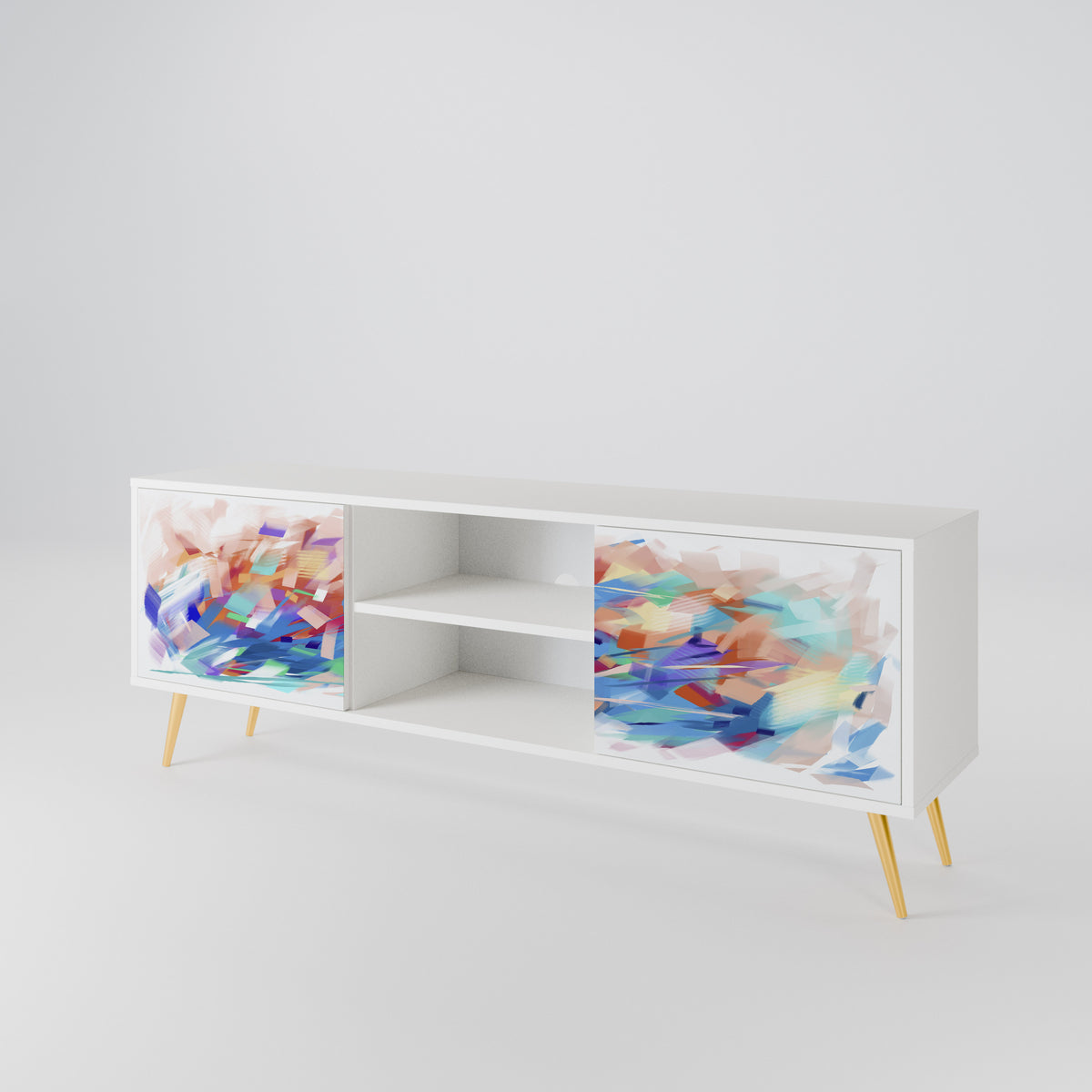 FINESSE MASH-UP Dvoudveřový TV stolek