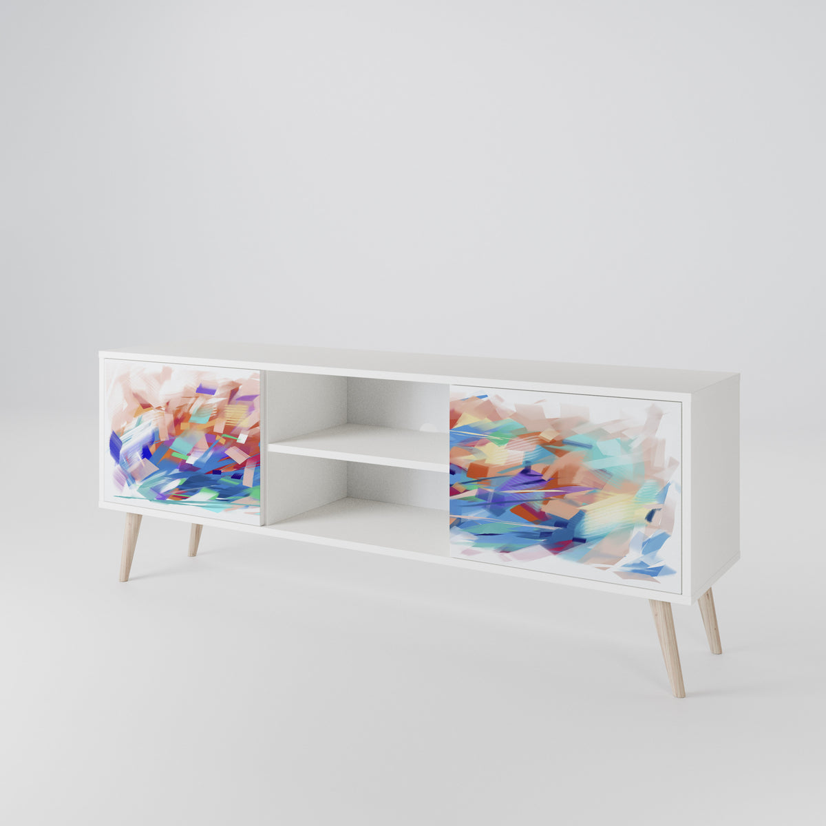 FINESSE MASH-UP Dvoudveřový TV stolek