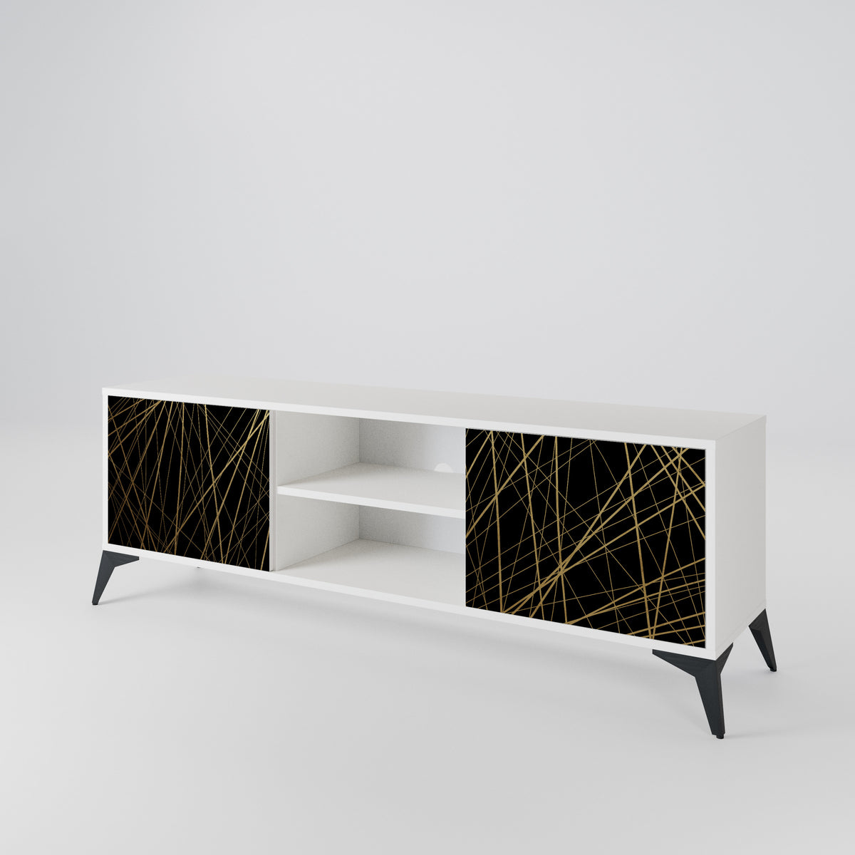 BRIGHT MESH Dvoudveřový TV stolek