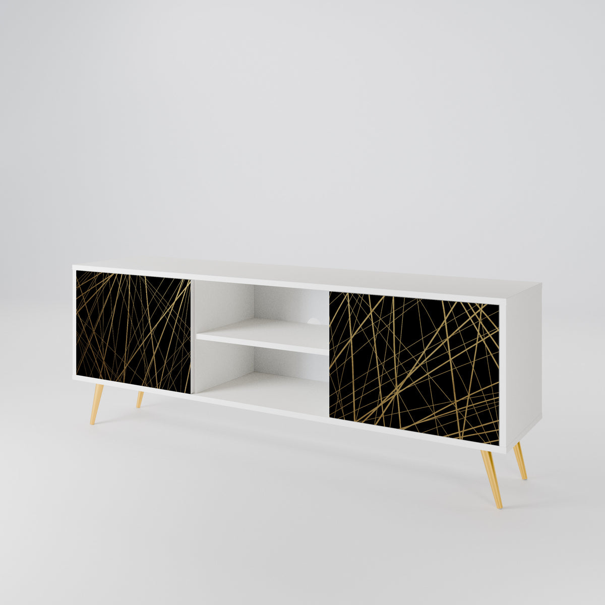 BRIGHT MESH Dvoudveřový TV stolek