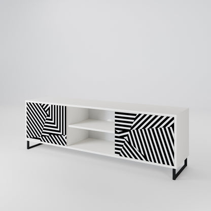 ILLUSIONARY LATTICE Dvoudveřový TV stolek