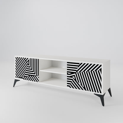 ILLUSIONARY LATTICE Dvoudveřový TV stolek