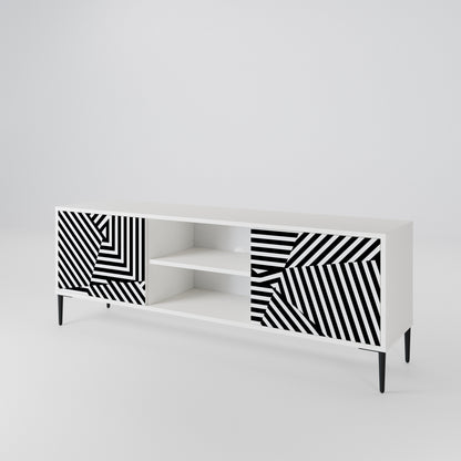 ILLUSIONARY LATTICE Dvoudveřový TV stolek