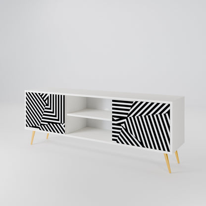 ILLUSIONARY LATTICE Dvoudveřový TV stolek