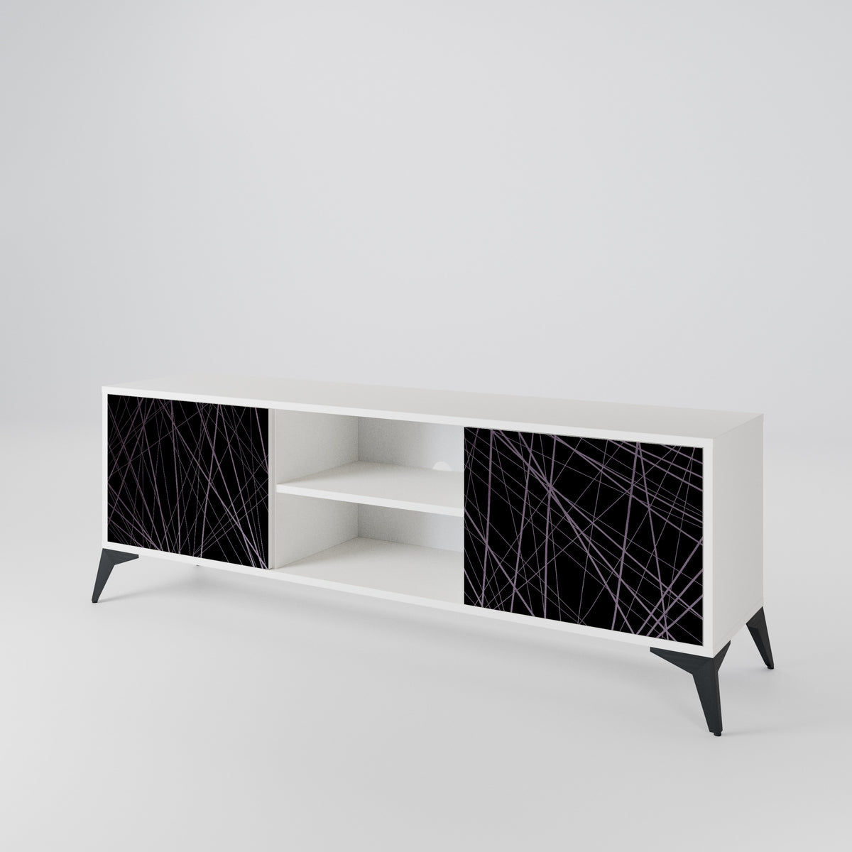 SHIMMER SPIDERGRAM Dvoudveřový TV stolek