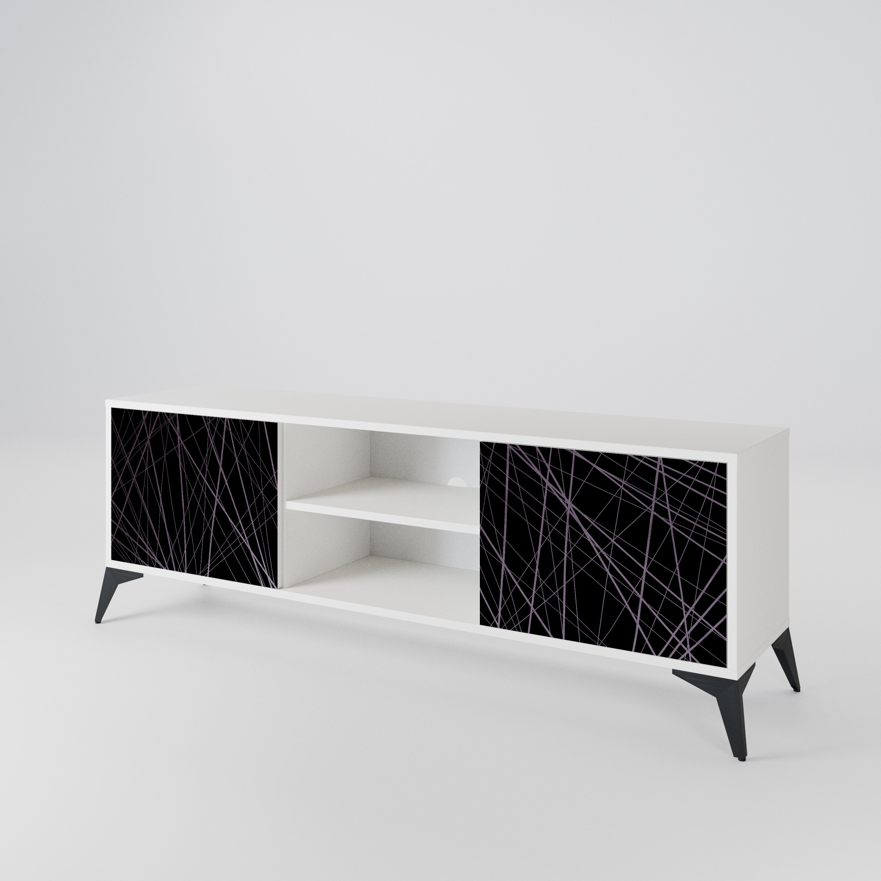 SHIMMER SPIDERGRAM Dvoudveřový TV stolek