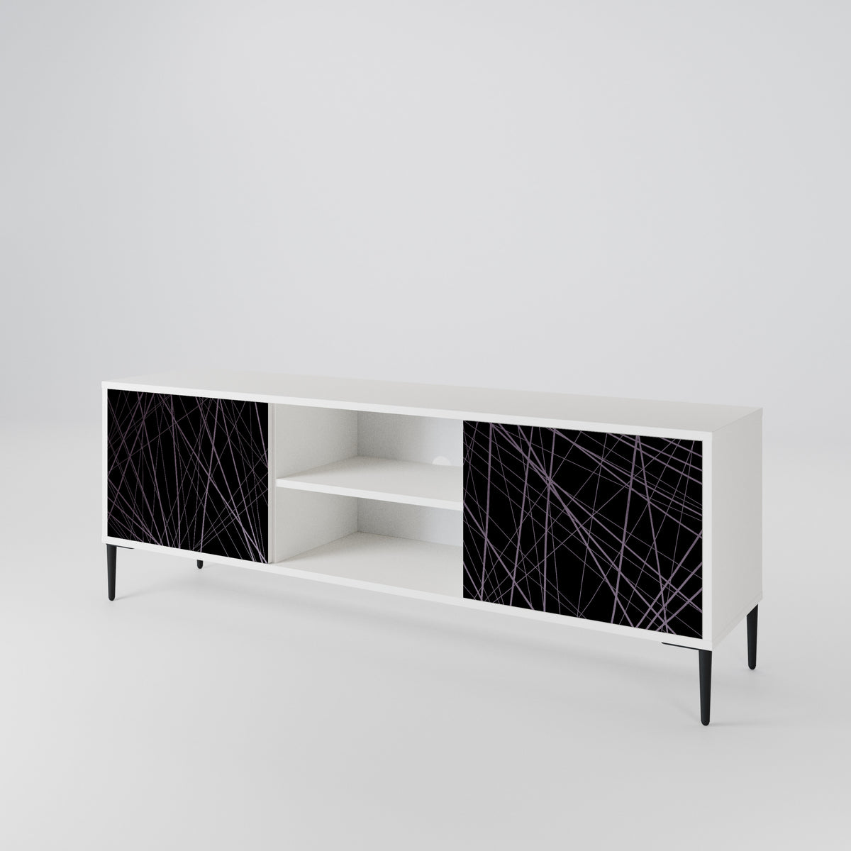 SHIMMER SPIDERGRAM Dvoudveřový TV stolek