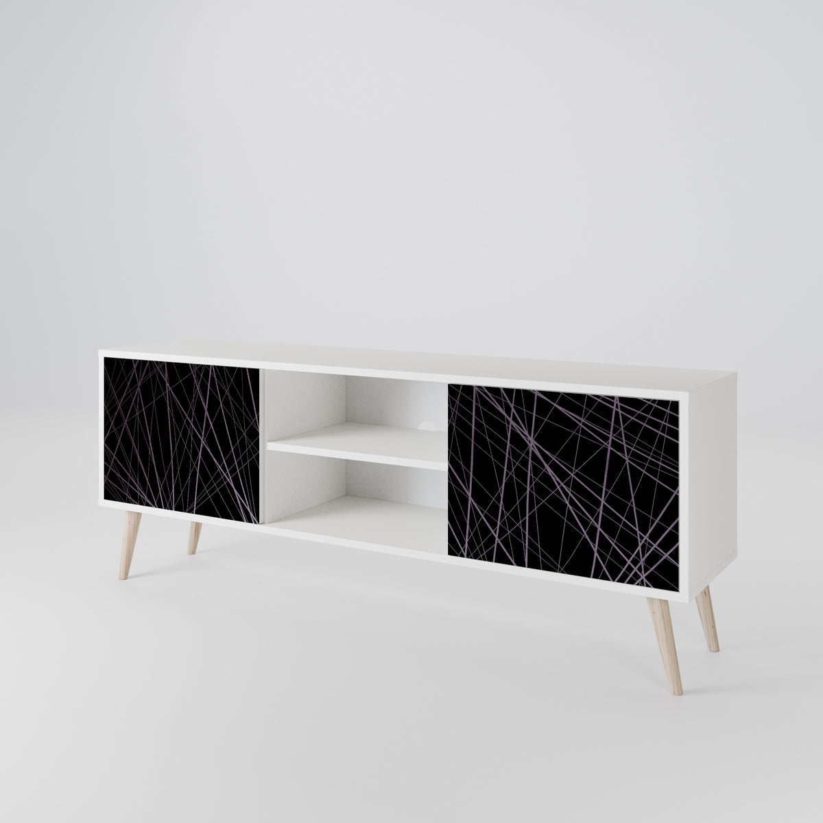 SHIMMER SPIDERGRAM Dvoudveřový TV stolek