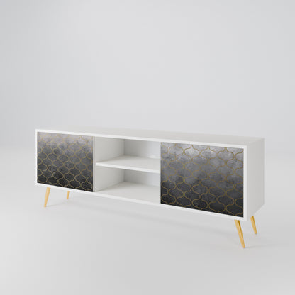 TESSELATED GRAYISH Dvoudveřový TV stolek