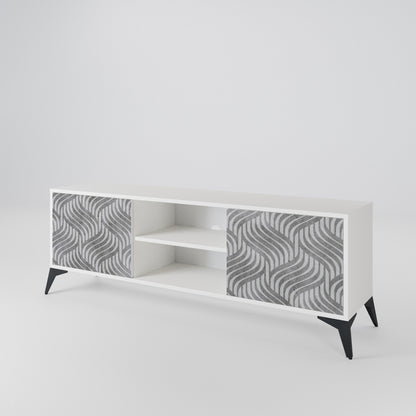 CONCRETE MOVEMENT Dvoudveřový TV stolek