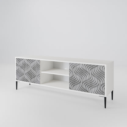 CONCRETE MOVEMENT Dvoudveřový TV stolek