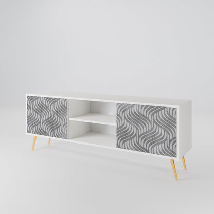 CONCRETE MOVEMENT Dvoudveřový TV stolek