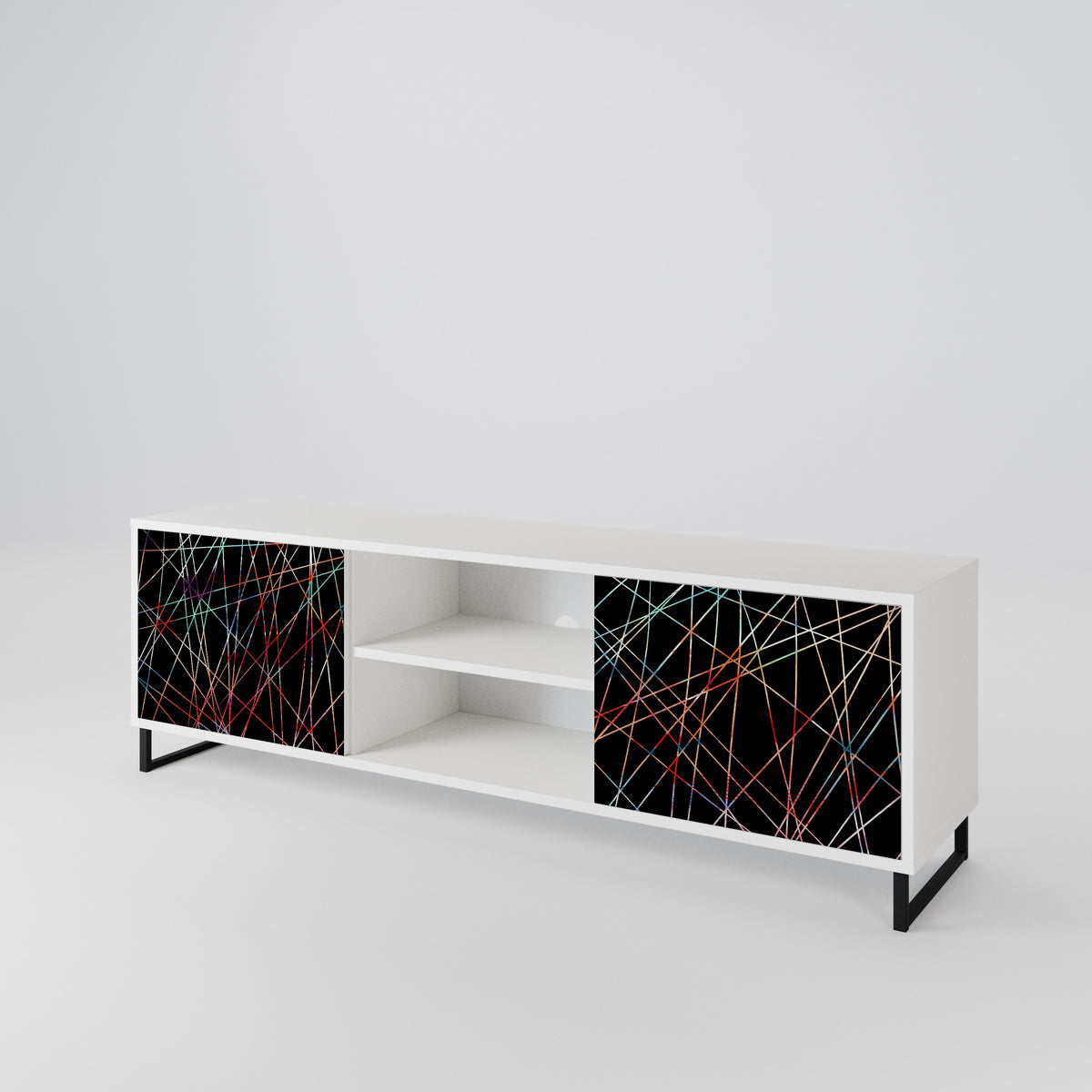 LUMINOUS SNARE Dvoudveřový TV stolek