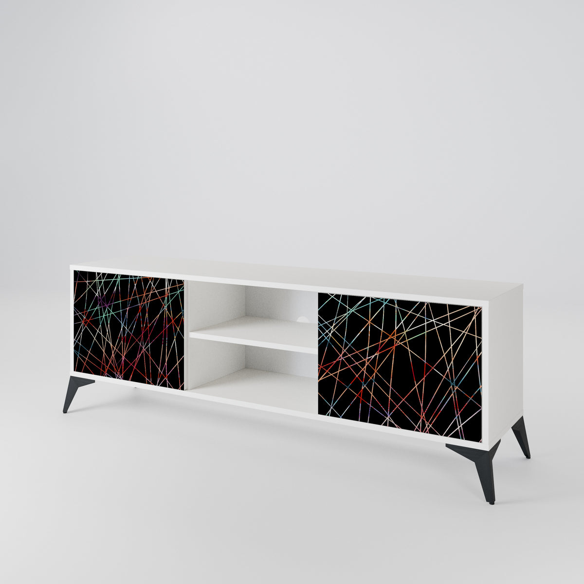 LUMINOUS SNARE Dvoudveřový TV stolek