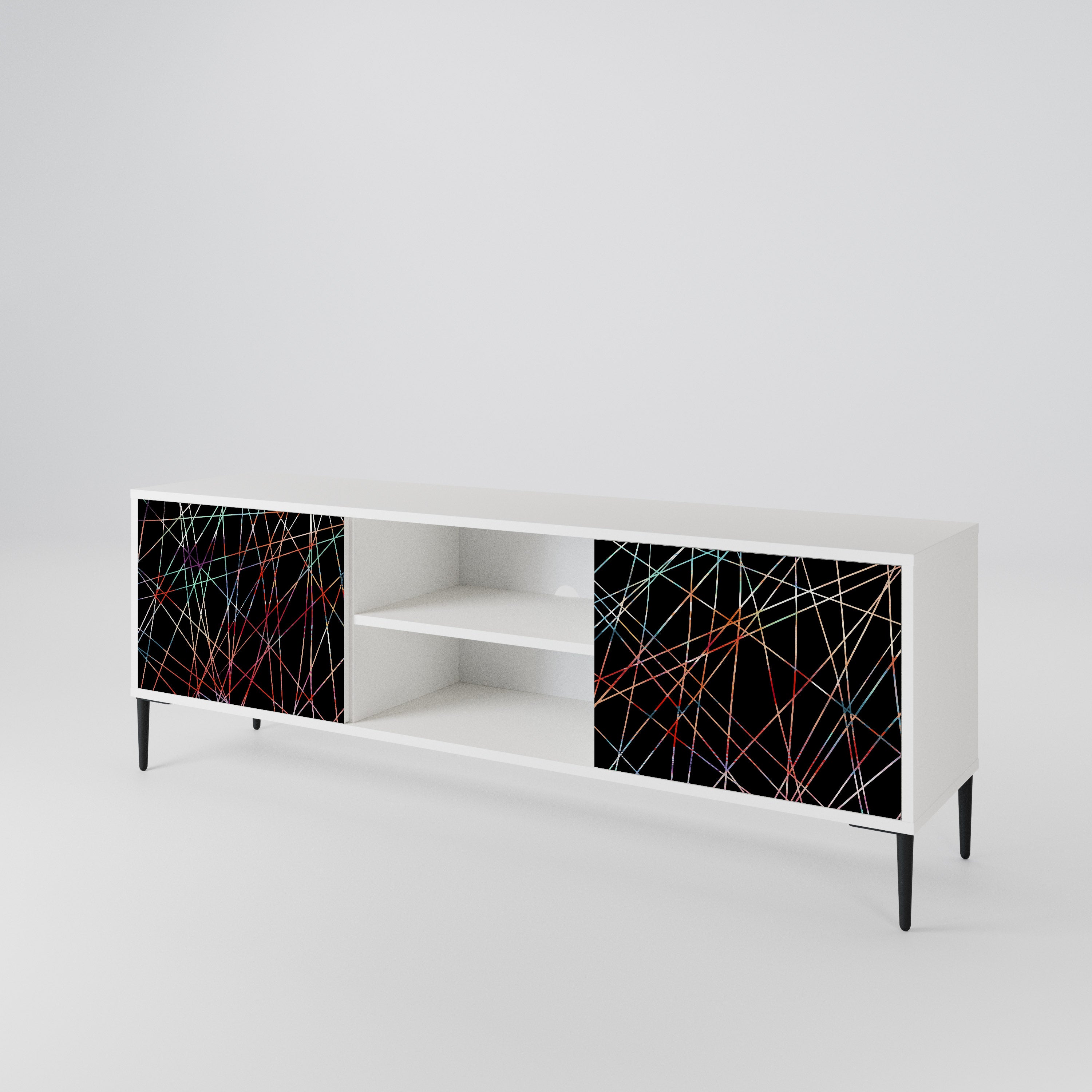 LUMINOUS SNARE Dvoudveřový TV stolek