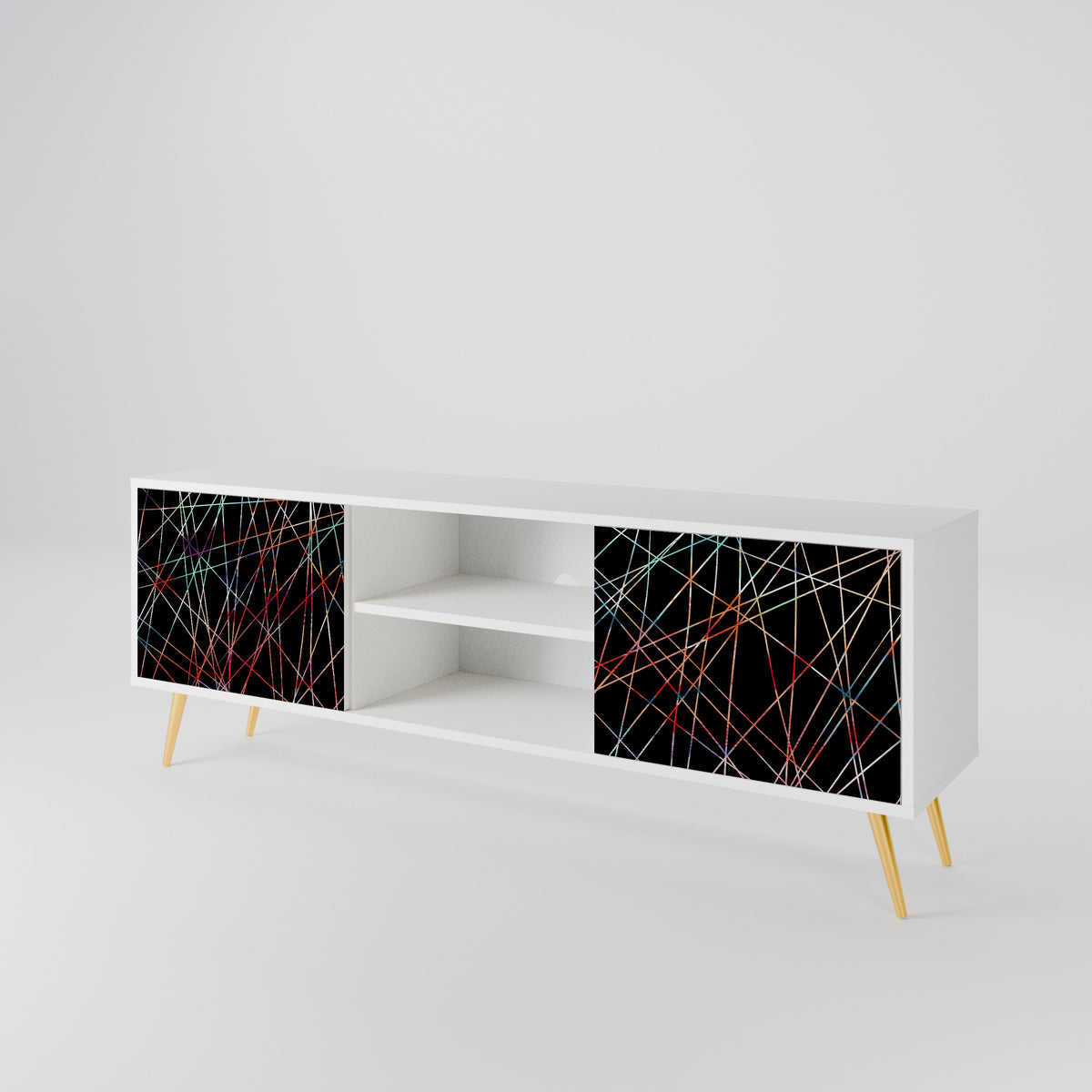 LUMINOUS SNARE Dvoudveřový TV stolek