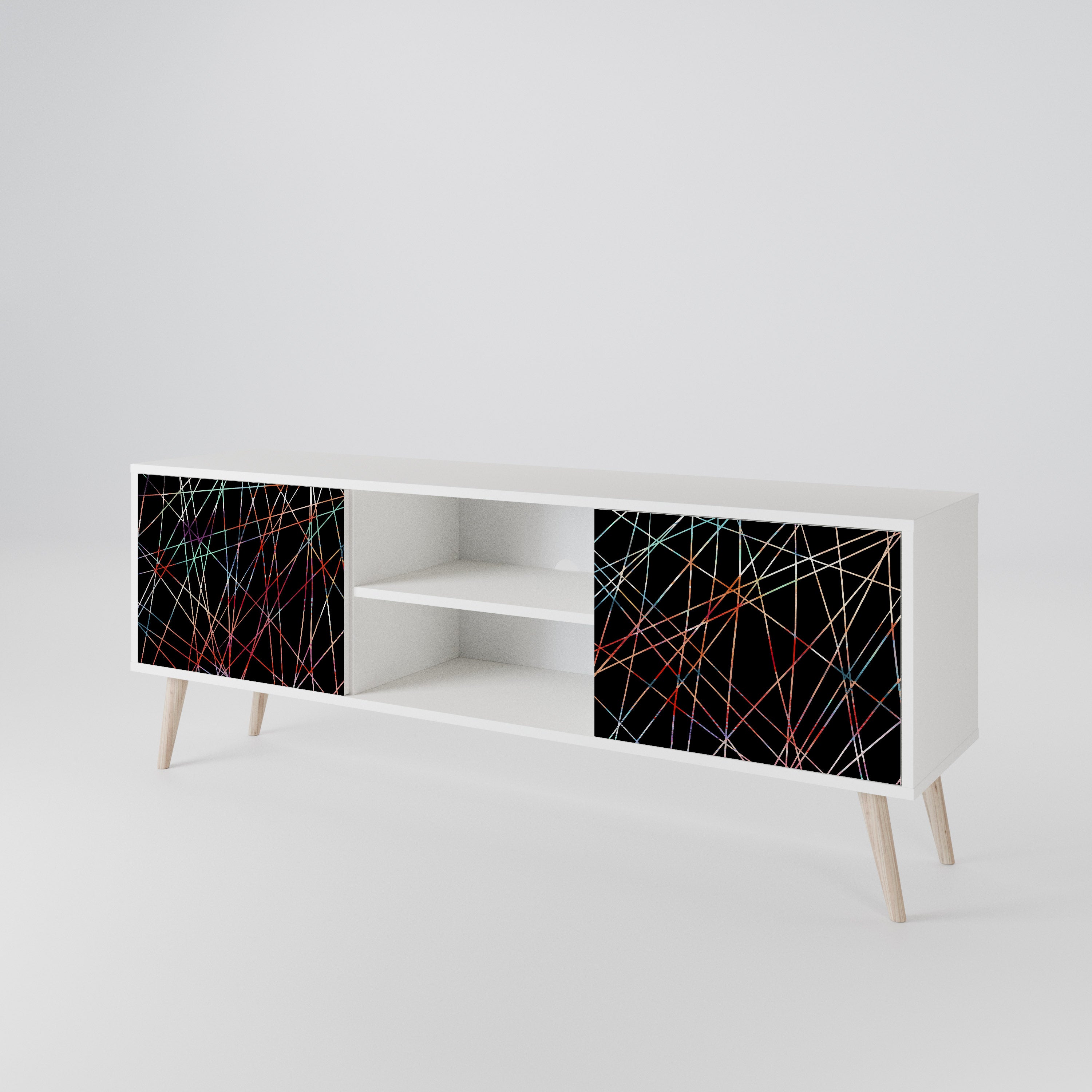 LUMINOUS SNARE Dvoudveřový TV stolek