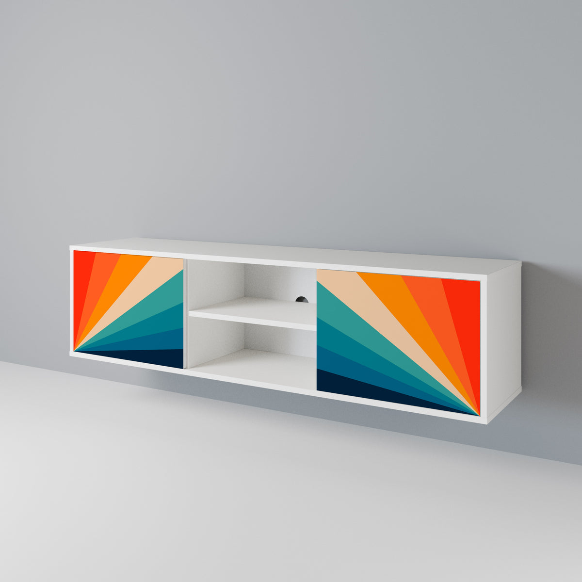 PRISM CONCUSSION Dvoudveřový TV stolek