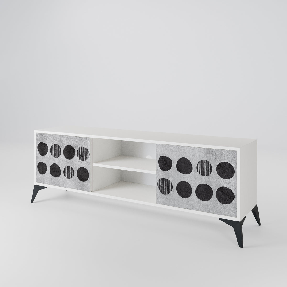 GHOSTLY GRADIENTS Dvoudveřový TV stolek