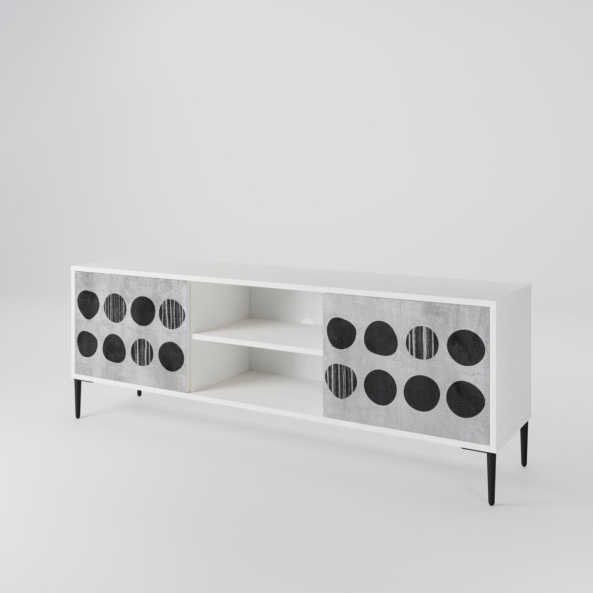 GHOSTLY GRADIENTS Dvoudveřový TV stolek