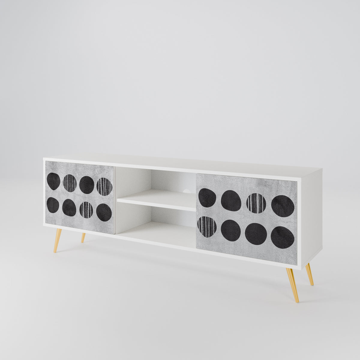 GHOSTLY GRADIENTS Dvoudveřový TV stolek