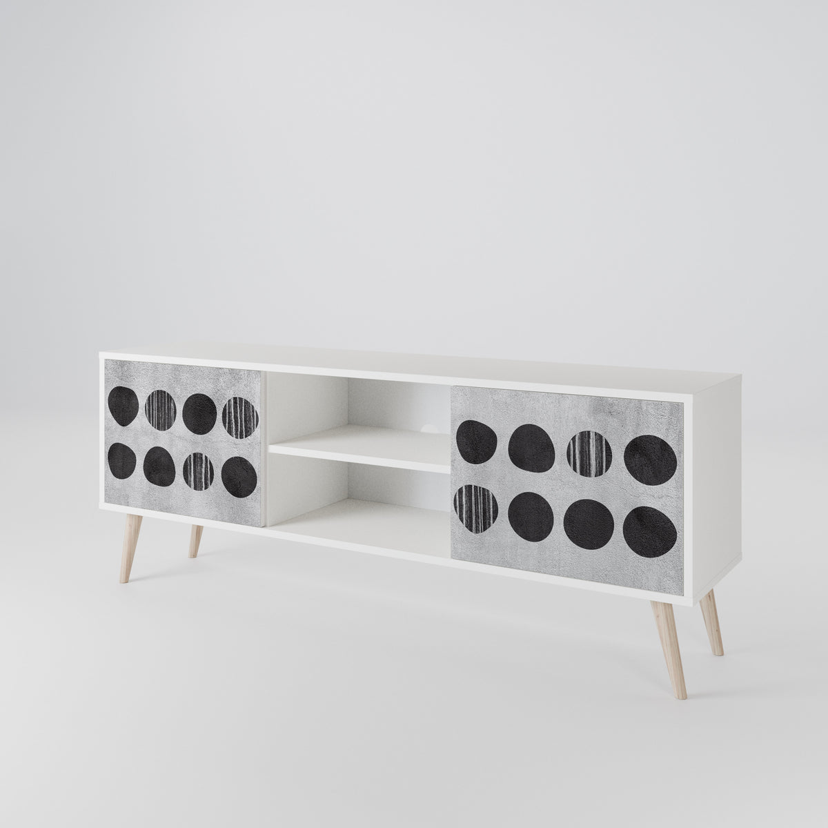 GHOSTLY GRADIENTS Dvoudveřový TV stolek