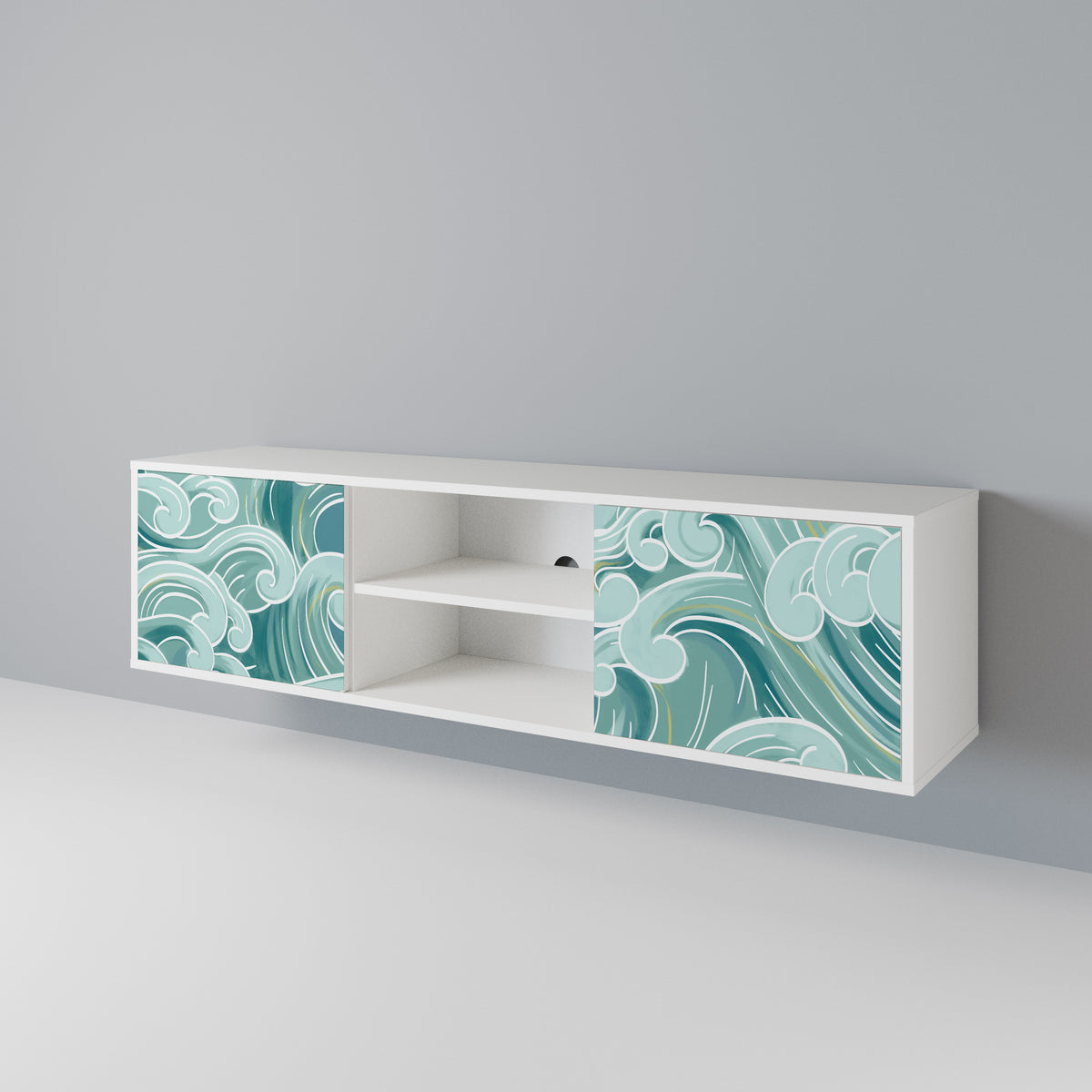 ASIAN SWAY Dvoudveřový TV stolek