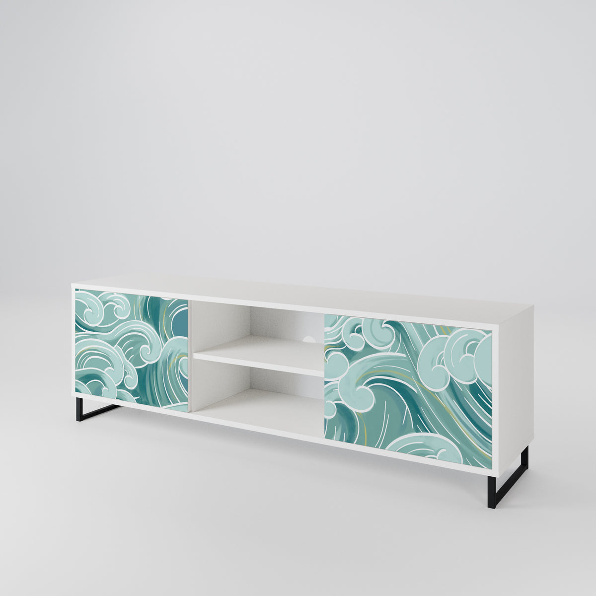 ASIAN SWAY Dvoudveřový TV stolek