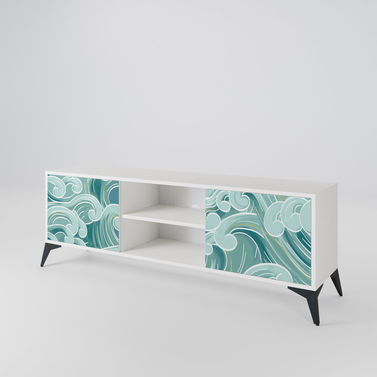 ASIAN SWAY Dvoudveřový TV stolek