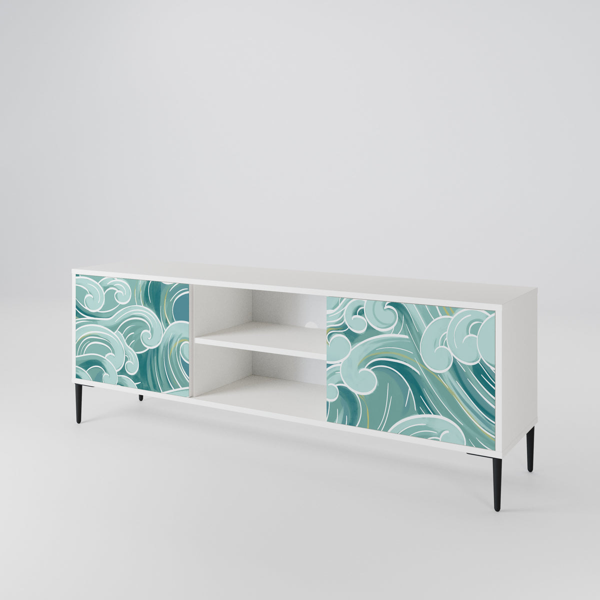 ASIAN SWAY Dvoudveřový TV stolek