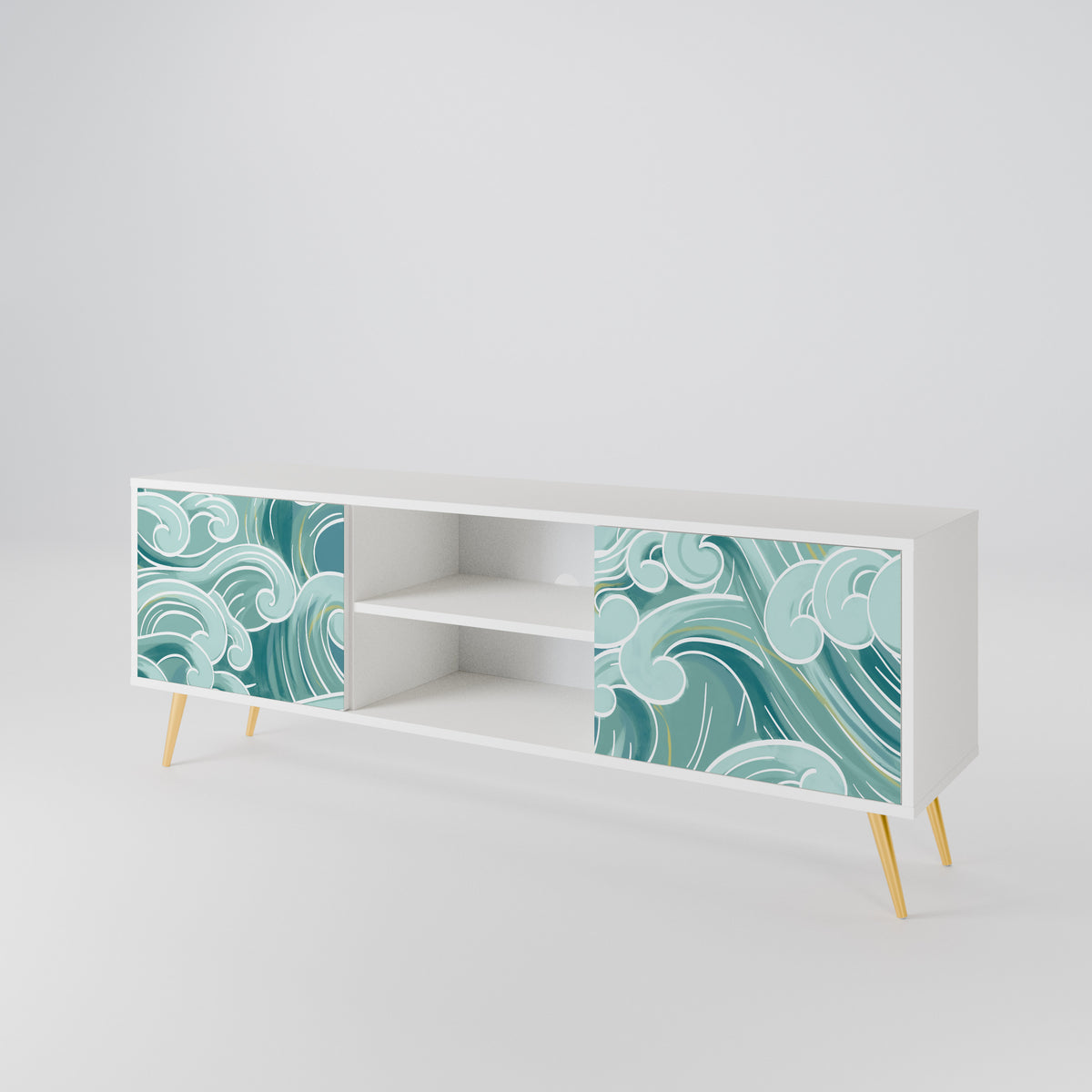 ASIAN SWAY Dvoudveřový TV stolek