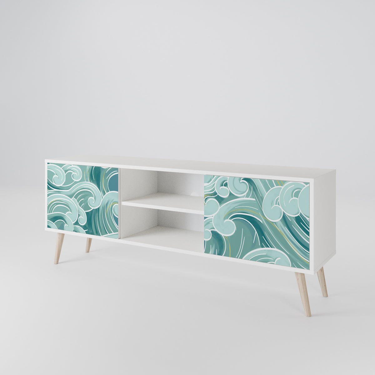 ASIAN SWAY Dvoudveřový TV stolek