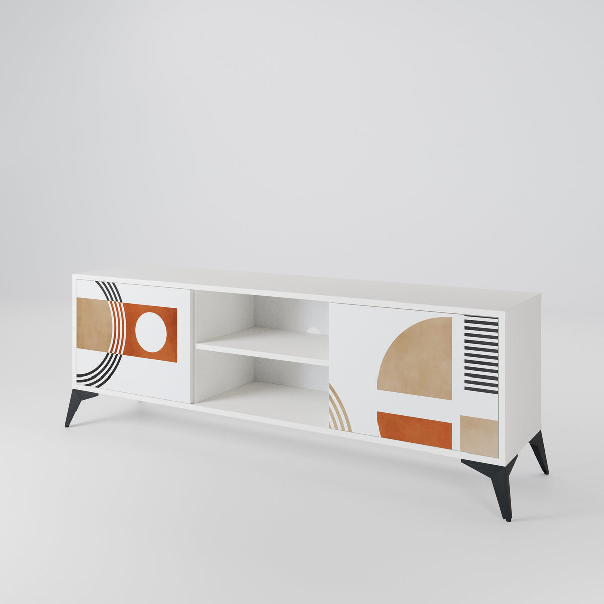 CIRCLE RHYTM Dvoudveřový TV stolek