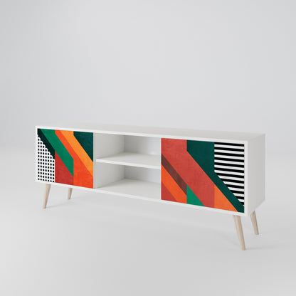 MAKESHIFT ARTISTRY Dvoudveřový TV stolek