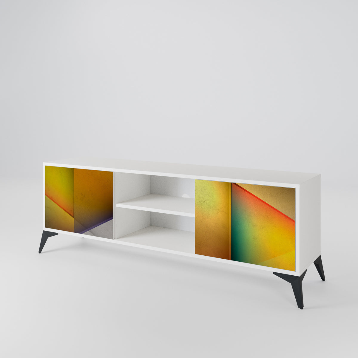 PIERCING SHARPNESS Dvoudveřový TV stolek