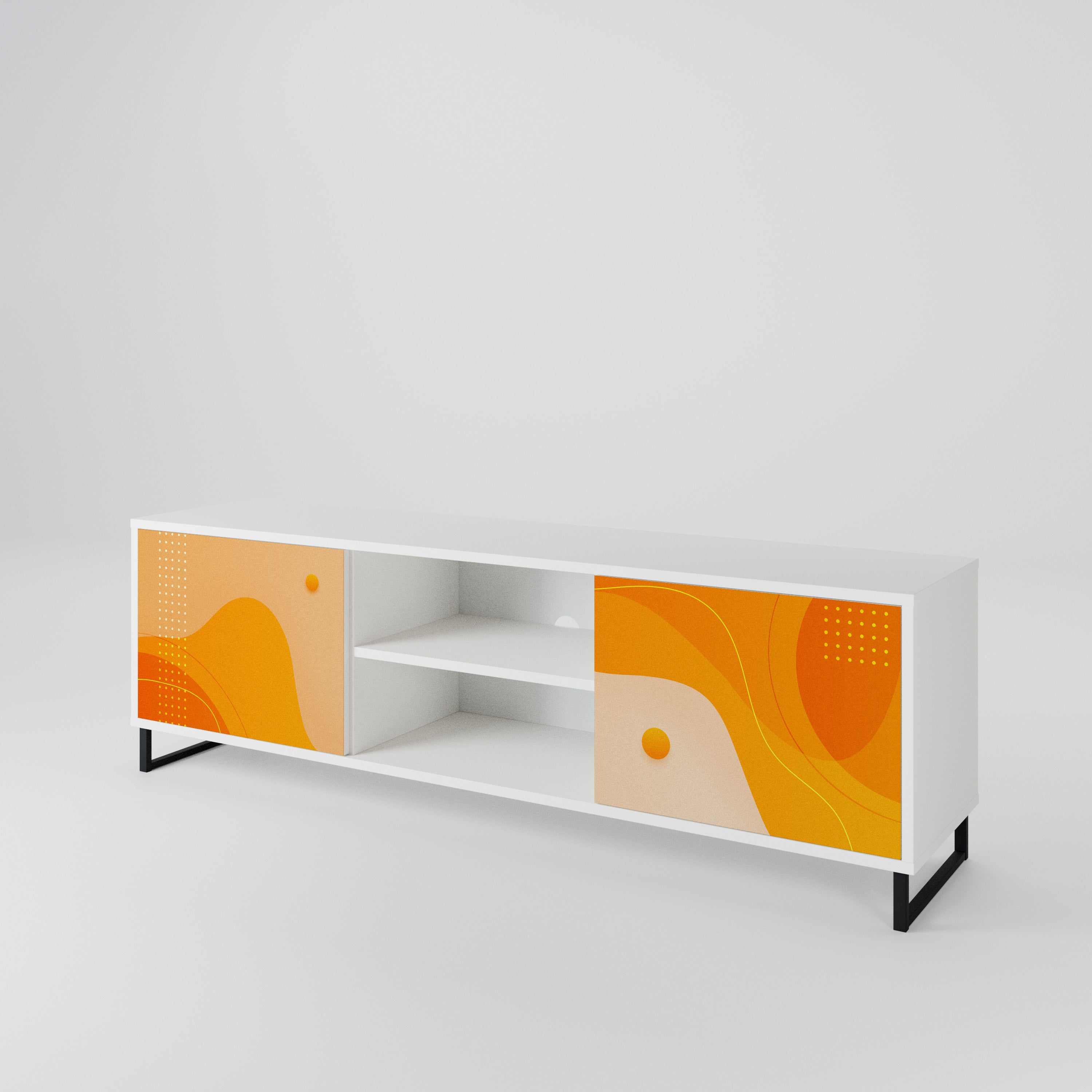 ORANGE ARRANGEMENT Dvoudveřový TV stolek