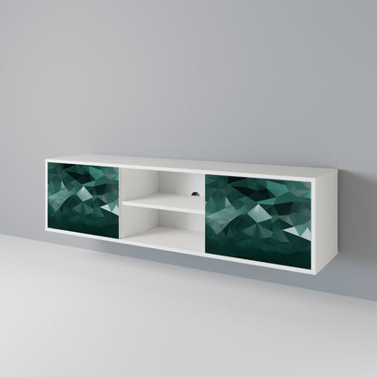 POLYGONAL FLOATING Dvoudveřový TV stolek