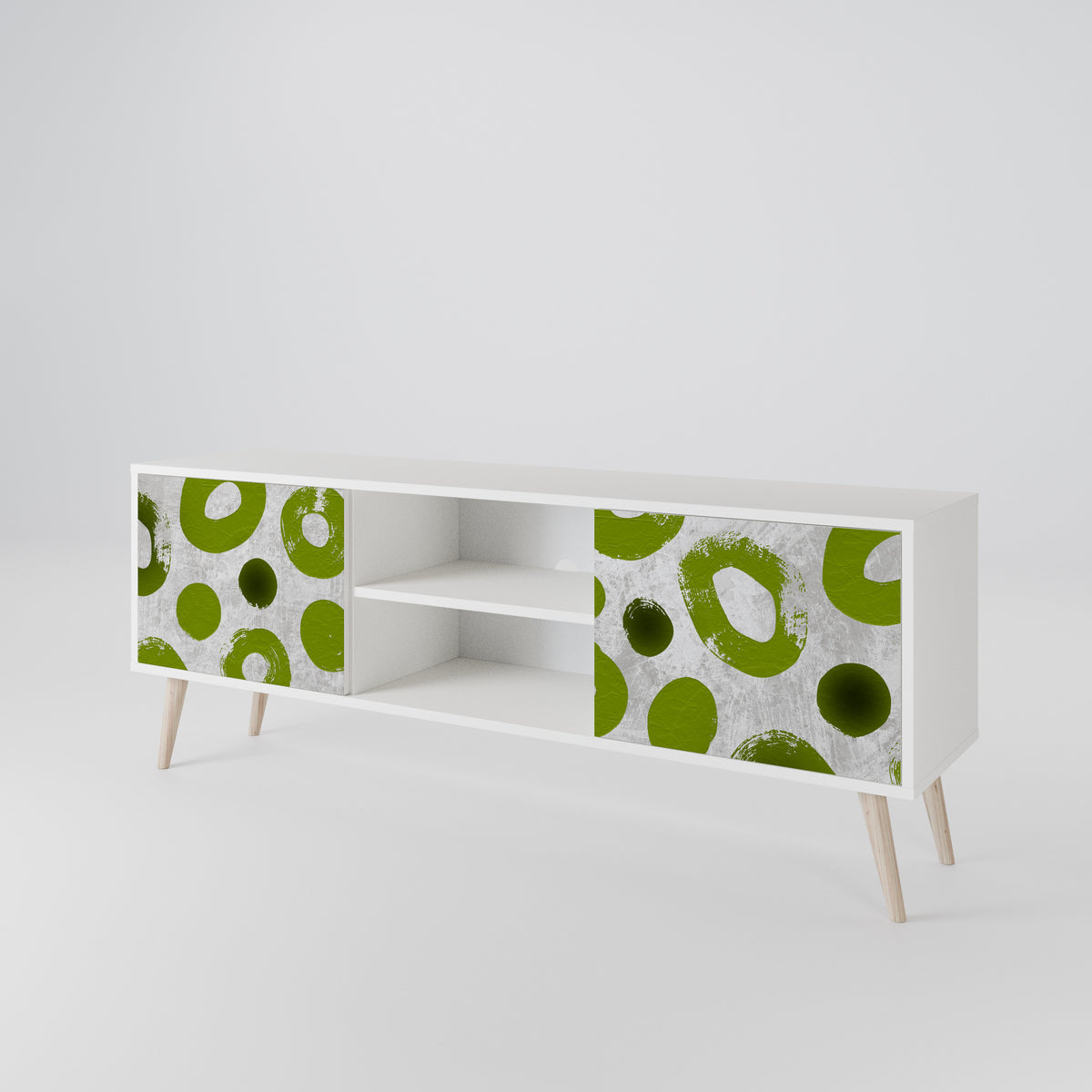 GREEN RHAPSODY Dvoudveřový TV stolek