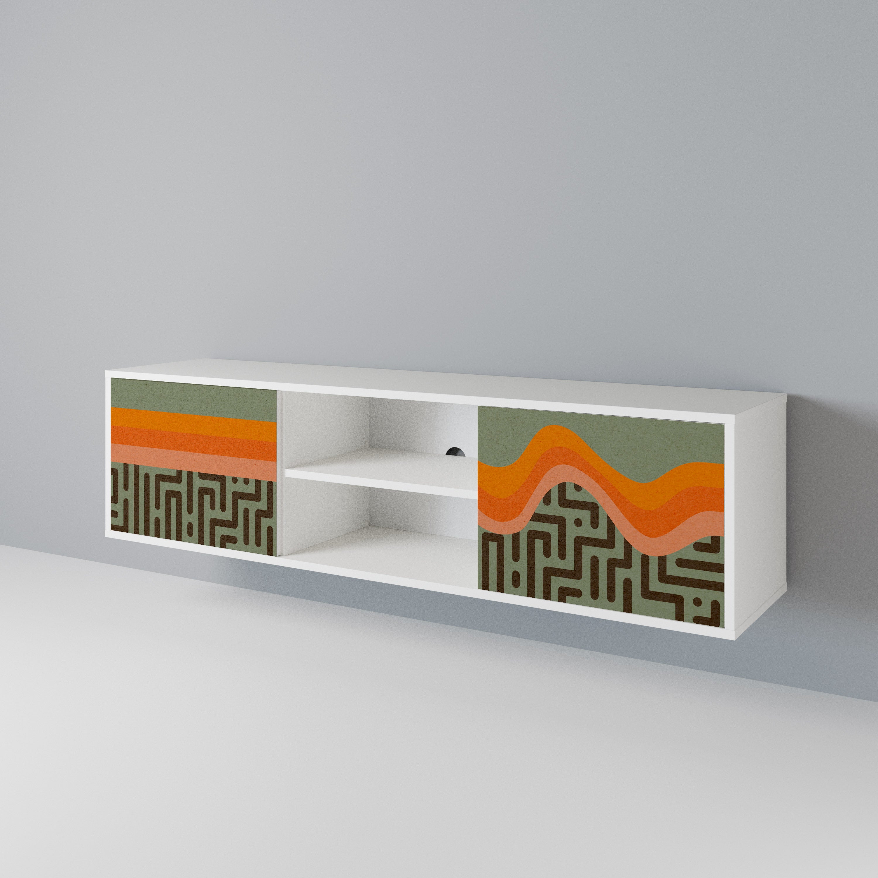 SIMPLE SOLUTIONS Dvoudveřový TV stolek