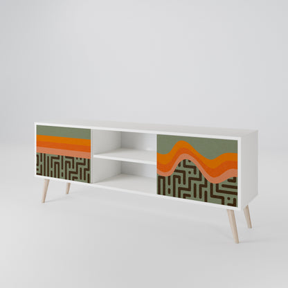 SIMPLE SOLUTIONS Dvoudveřový TV stolek