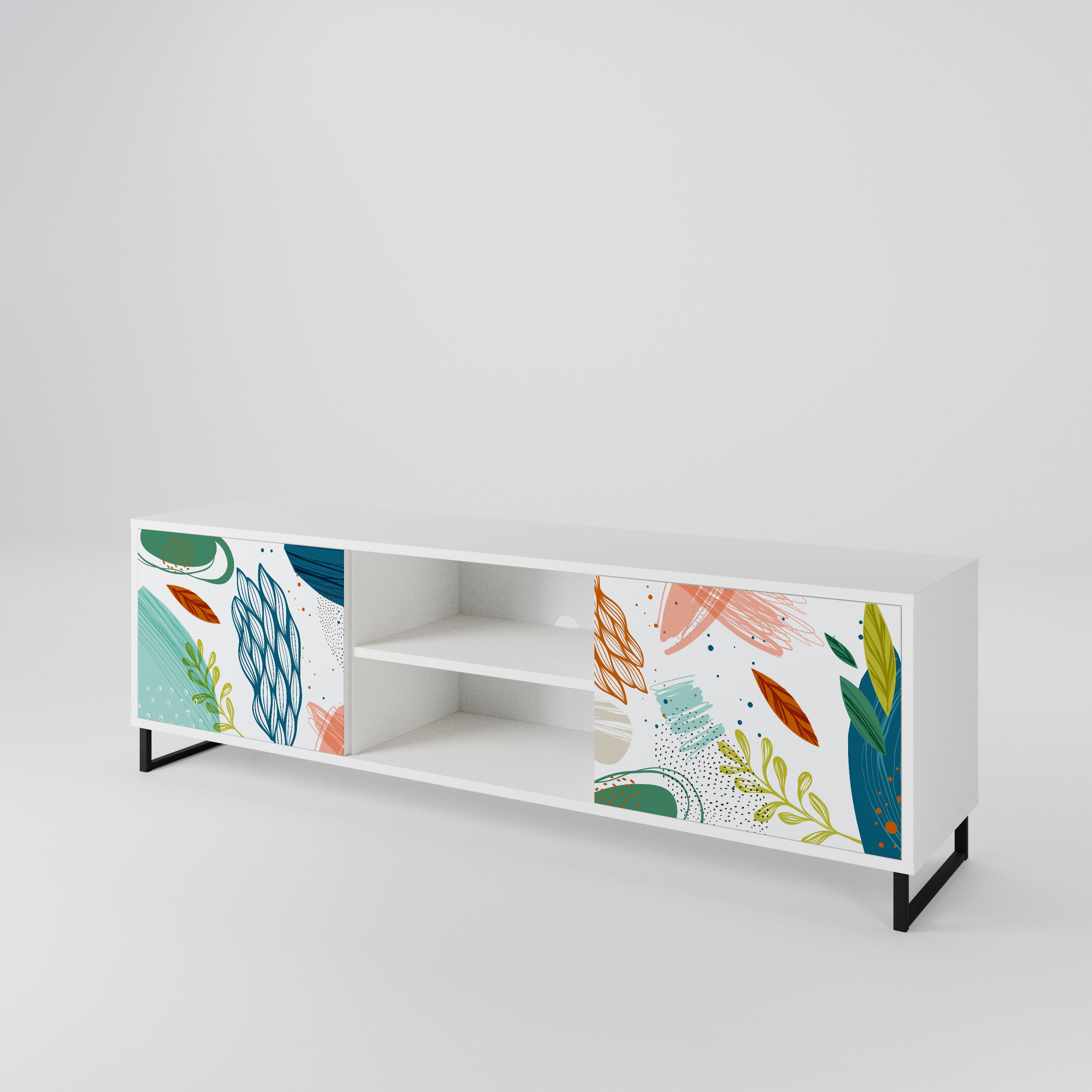 BOTANICAL HURRICANE Dvoudveřový TV stolek