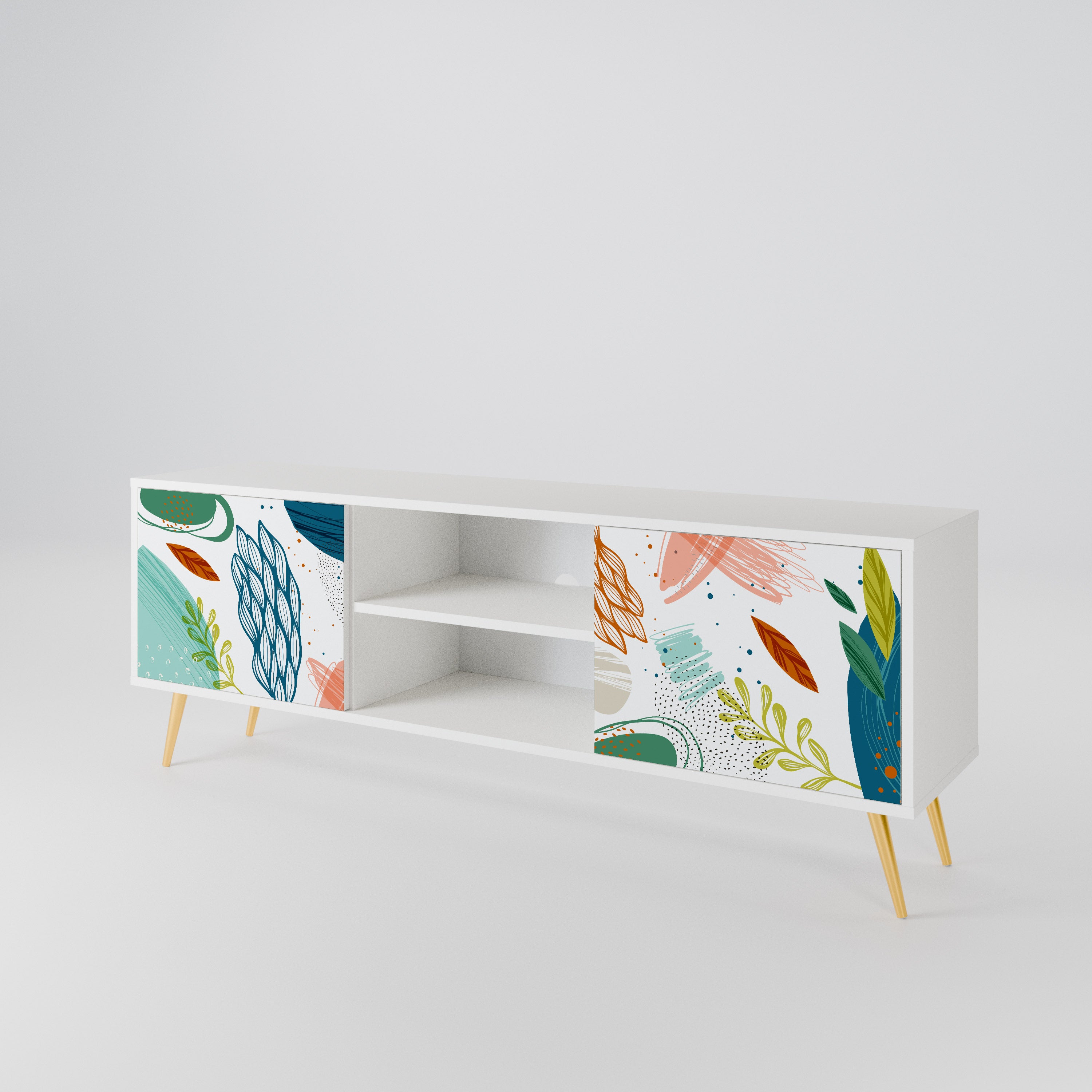 BOTANICAL HURRICANE Dvoudveřový TV stolek