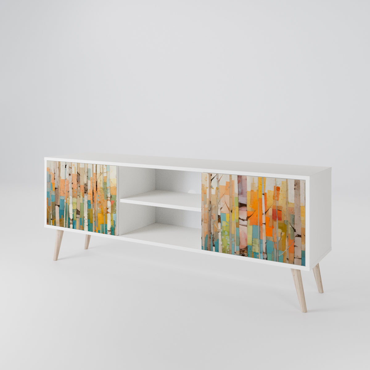 BIRCH KALEIDOSCOPE Dvoudveřový TV stolek