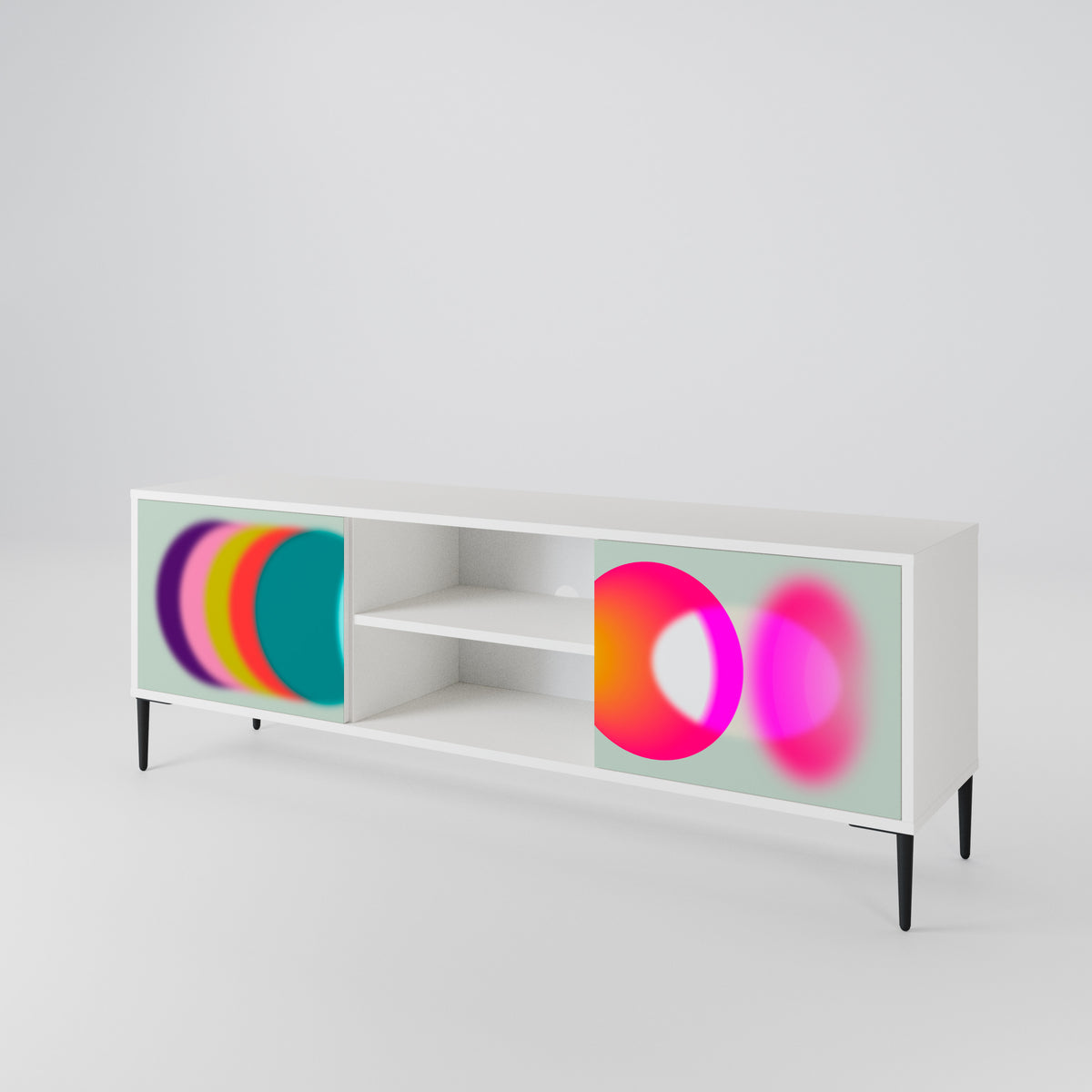 SYMPHONY OF COLORS Dvoudveřový TV stolek