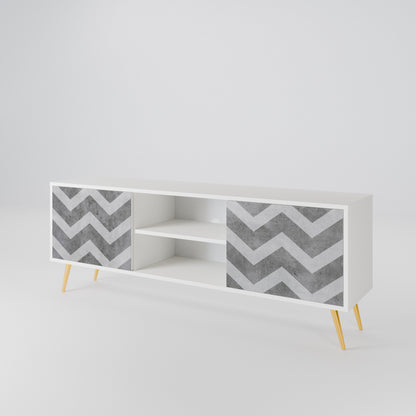 TOUGH ZIG ZAG Dvoudveřový TV stolek